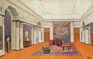Salon für einen Botschafter, Projekt für die Exposition des Arts Decoratifs 1925, entworfen vom Künstler